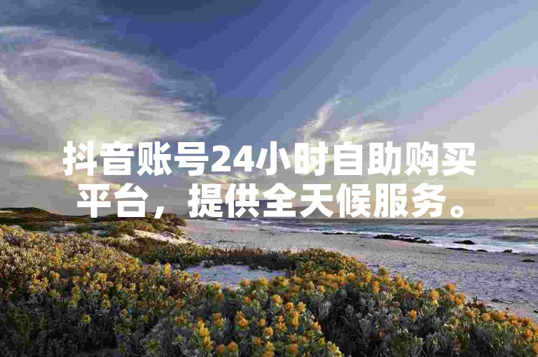 抖音账号24小时自助购买平台，提供全天候服务。