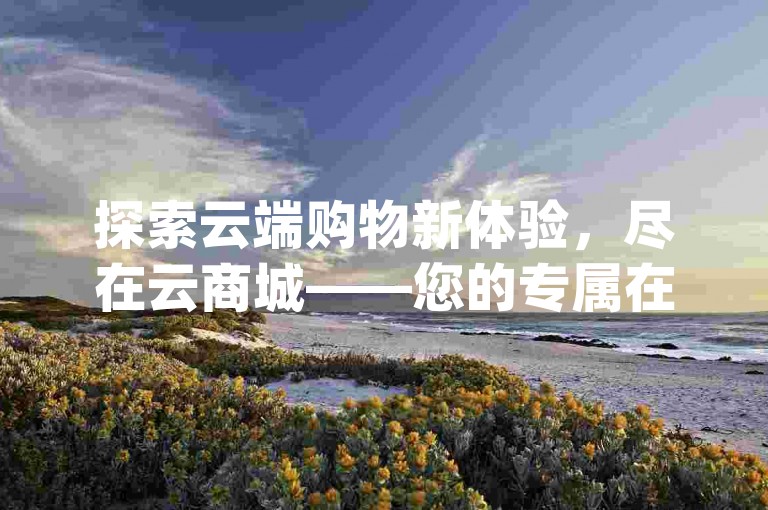 探索云端购物新体验，尽在云商城——您的专属在线下单平台，畅享dy特惠，一键开启低价购物之旅。