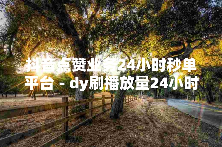 抖音点赞业务24小时秒单平台 - dy刷播放量24小时在线,dy代刷网业务自助下单平台