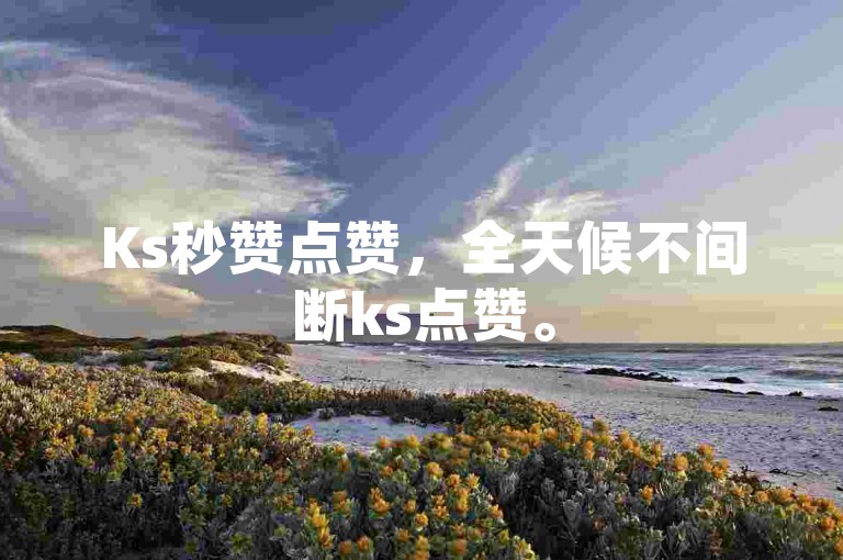 Ks秒赞点赞，全天候不间断ks点赞。