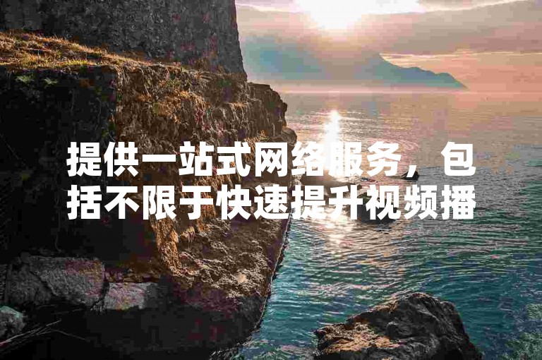 提供一站式网络服务，包括不限于快速提升视频播放量和互动率。