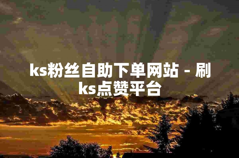ks粉丝自助下单网站 - 刷ks点赞平台