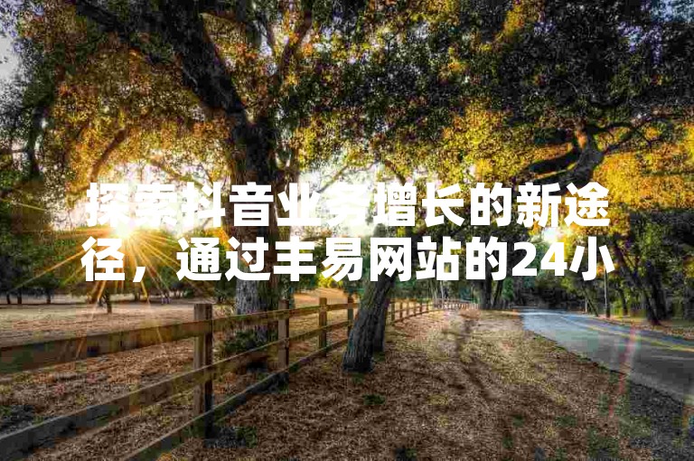 探索抖音业务增长的新途径，通过丰易网站的24小时自助服务，轻松实现账号粉丝和互动量的提升。