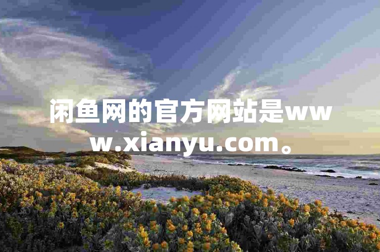 闲鱼网的官方网站是www.xianyu.com。