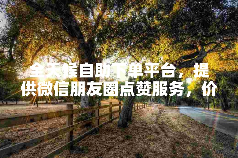 全天候自助下单平台，提供微信朋友圈点赞服务，价格全网最低。