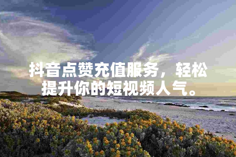 抖音点赞充值服务，轻松提升你的短视频人气。