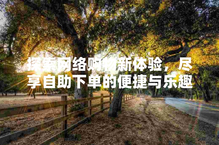 探索网络购物新体验，尽享自助下单的便捷与乐趣。