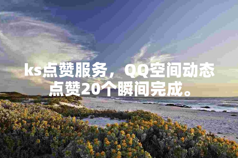 ks点赞服务，QQ空间动态点赞20个瞬间完成。