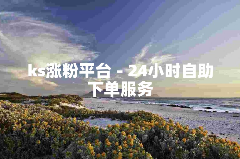 ks涨粉平台 - 24小时自助下单服务