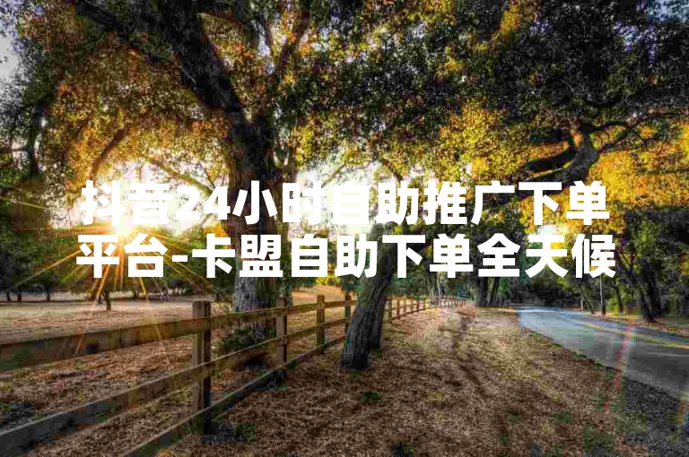 抖音24小时自助推广下单平台-卡盟自助下单全天候