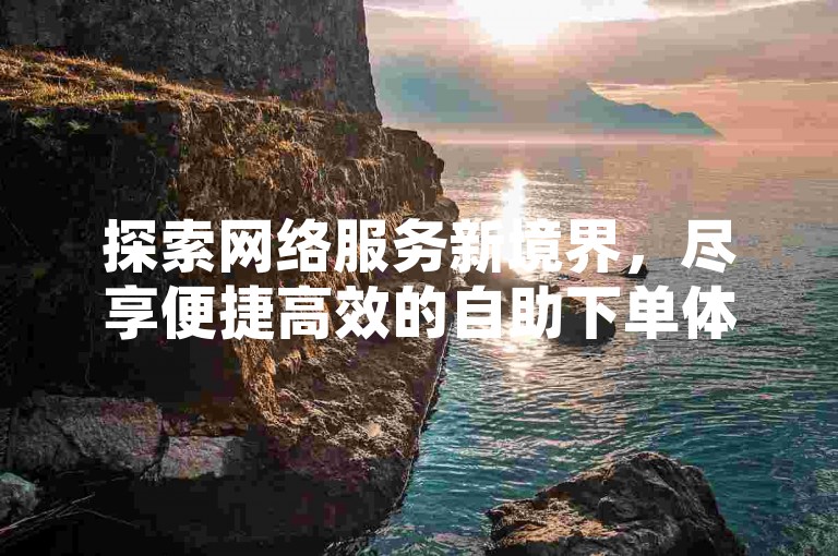 探索网络服务新境界，尽享便捷高效的自助下单体验。