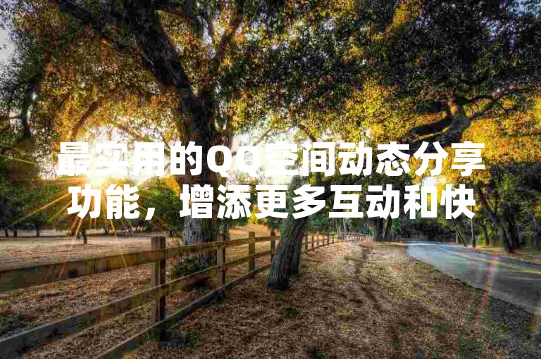 最实用的QQ空间动态分享功能，增添更多互动和快乐。