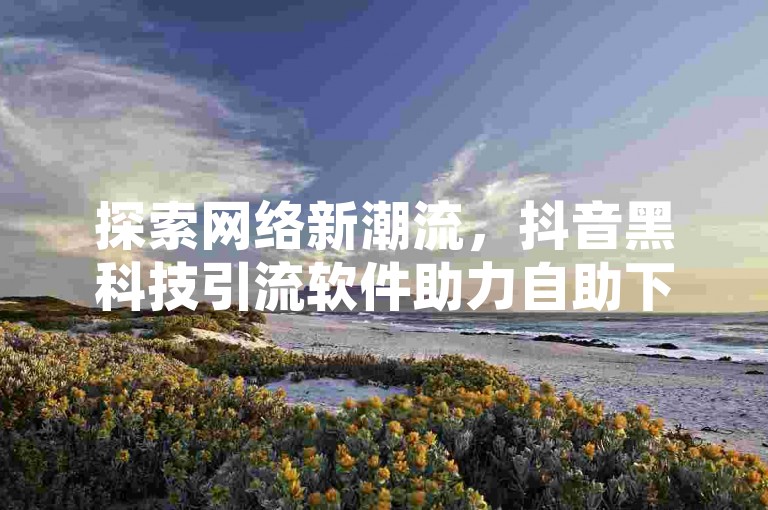 探索网络新潮流，抖音黑科技引流软件助力自助下单卡网，开启智能营销新篇章。