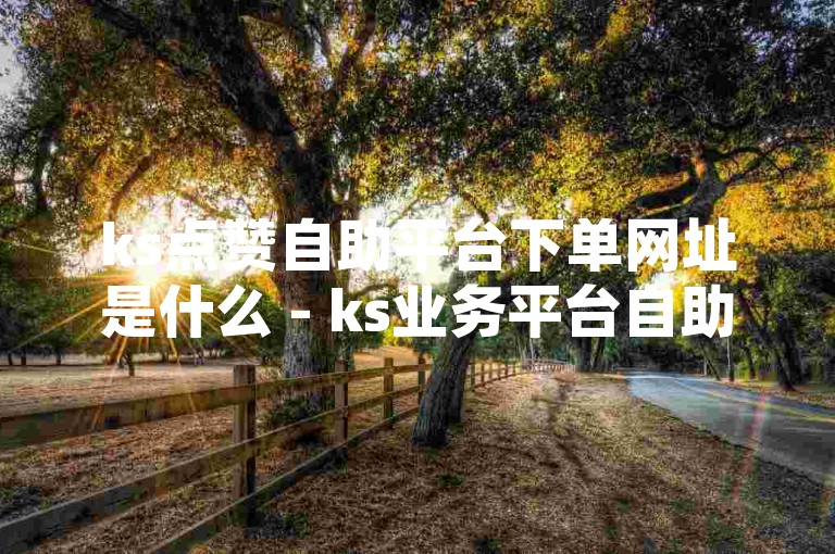 ks点赞自助平台下单网址是什么 - ks业务平台自助下单网站，请问这个链接是否安全可靠？