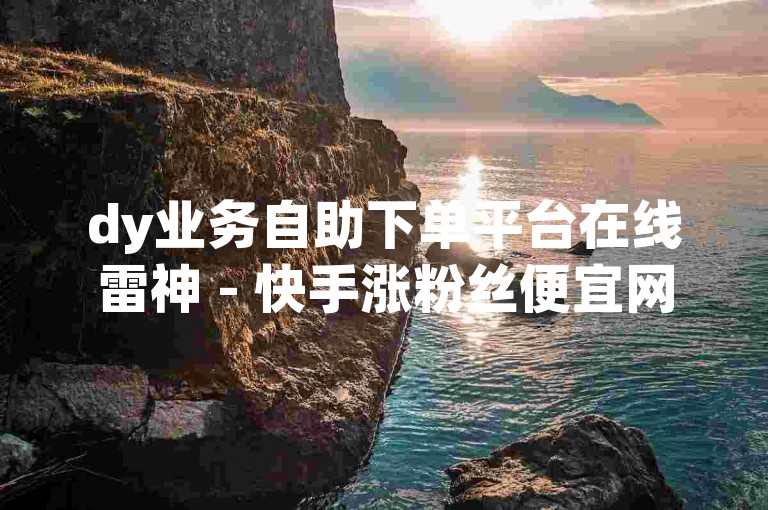 dy业务自助下单平台在线雷神 - 快手涨粉丝便宜网站，是一个提供便捷服务的网络平台。