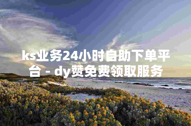 ks业务24小时自助下单平台 - dy赞免费领取服务