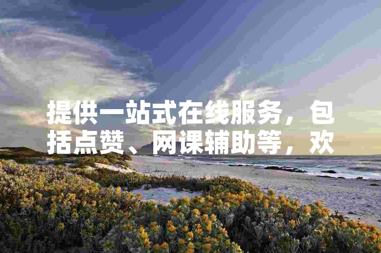 提供一站式在线服务，包括点赞、网课辅助等，欢迎体验高效便捷的自助下单平台。
