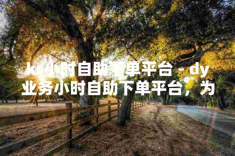 ks小时自助下单平台 - dy业务小时自助下单平台，为您提供便捷的在线服务。