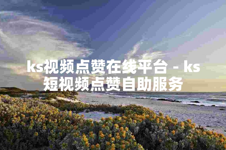 ks视频点赞在线平台 - ks短视频点赞自助服务
