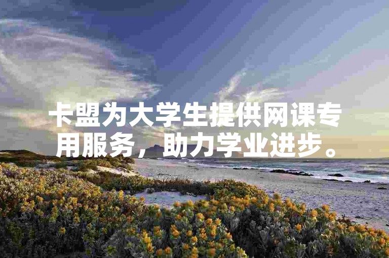 卡盟为大学生提供网课专用服务，助力学业进步。