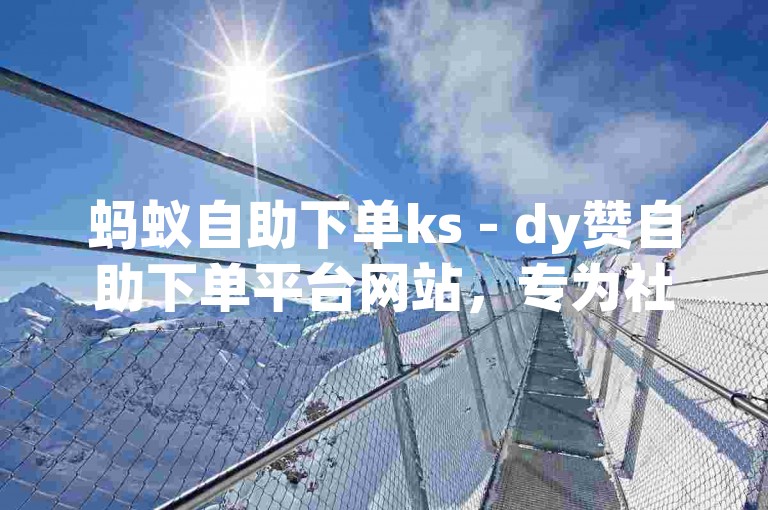 蚂蚁自助下单ks - dy赞自助下单平台网站，专为社交媒体爱好者设计，提供便捷的点赞服务。，蚂蚁自助下单 dy赞自助 好友互动