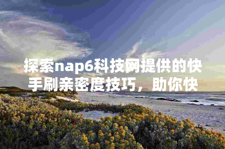 探索nap6科技网提供的快手刷亲密度技巧，助你快速提升与好友间的互动热度。