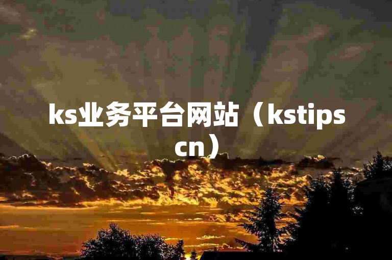 ks业务平台网站（kstipscn）