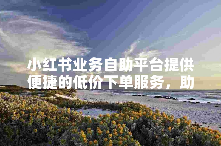 小红书业务自助平台提供便捷的低价下单服务，助您轻松获得所需的点赞。