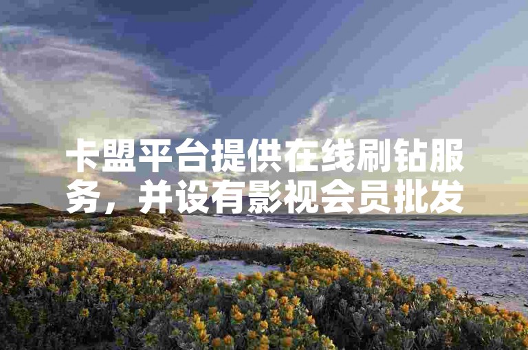 卡盟平台提供在线刷钻服务，并设有影视会员批发和发卡功能。
