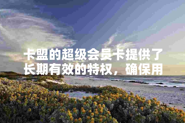 卡盟的超级会员卡提供了长期有效的特权，确保用户能够持久享受专属的会员福利。