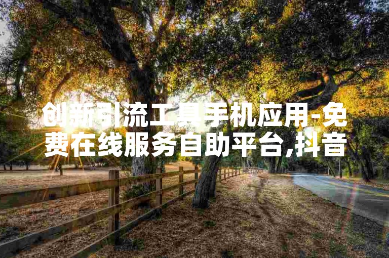创新引流工具手机应用-免费在线服务自助平台,抖音卡盟