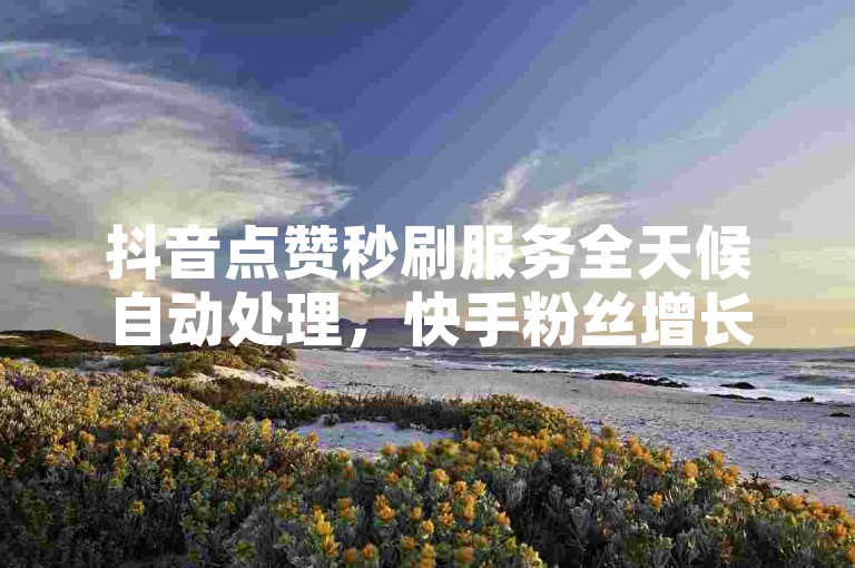 抖音点赞秒刷服务全天候自动处理，快手粉丝增长工具免费使用。
