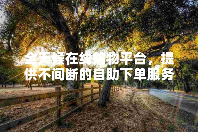 全天候在线购物平台，提供不间断的自助下单服务。