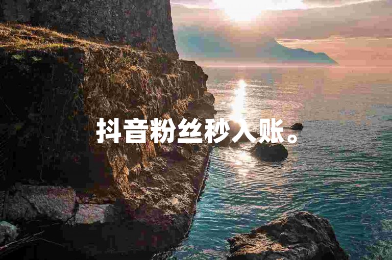 抖音粉丝秒入账。