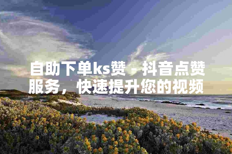 自助下单ks赞 - 抖音点赞服务，快速提升您的视频热度。