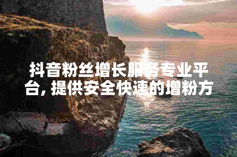 抖音粉丝增长服务专业平台, 提供安全快速的增粉方案。