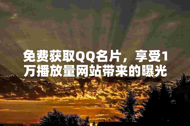 免费获取QQ名片，享受1万播放量网站带来的曝光 - 参与拼多多现金大转盘活动赢取助力 - 快手平台提供1元换取10000万假粉的超值服务。