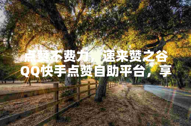 点赞不费力，速来赞之谷QQ快手点赞自助平台，享受超低价优惠。