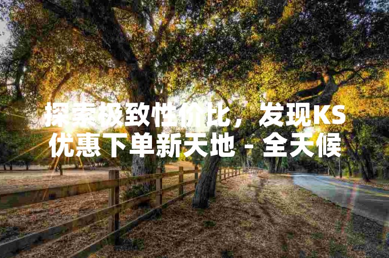 探索极致性价比，发现KS优惠下单新天地 - 全天候自助式折扣软件，轻松下载开启省钱模式。