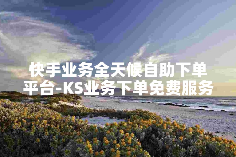 快手业务全天候自助下单平台-KS业务下单免费服务
