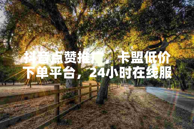 抖音点赞推广，卡盟低价下单平台，24小时在线服务。