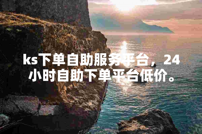 ks下单自助服务平台，24小时自助下单平台低价。