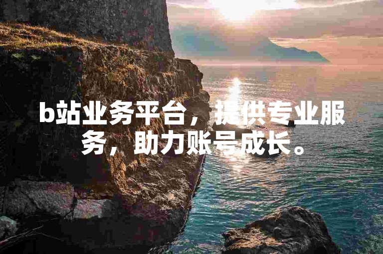 b站业务平台，提供专业服务，助力账号成长。