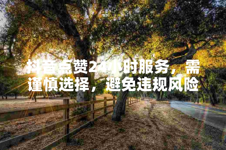 抖音点赞24小时服务，需谨慎选择，避免违规风险。