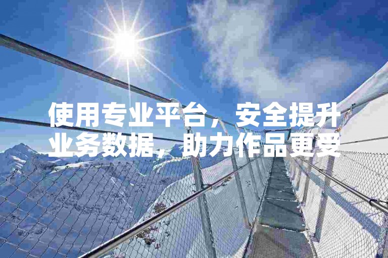 使用专业平台，安全提升业务数据，助力作品更受欢迎。