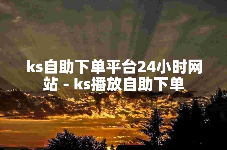 ks自助下单平台24小时网站 - ks播放自助下单