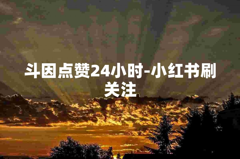 斗因点赞24小时-小红书刷关注