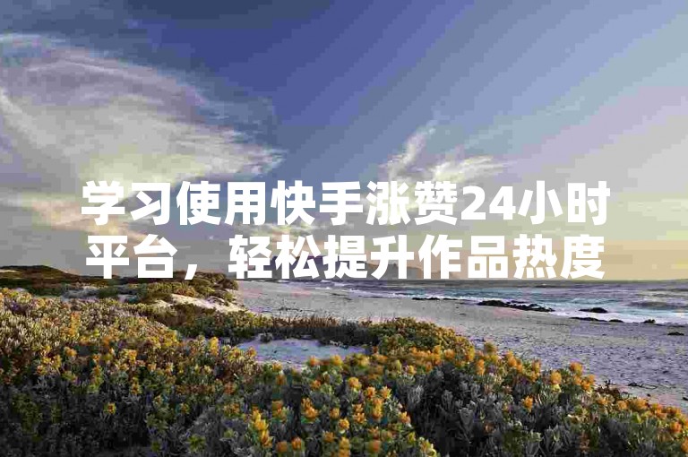 学习使用快手涨赞24小时平台，轻松提升作品热度。
