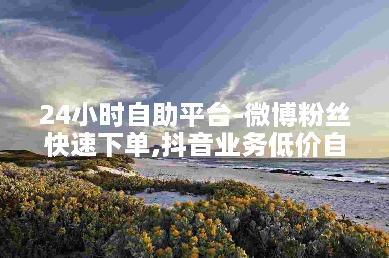 24小时自助平台-微博粉丝快速下单,抖音业务低价自助超实惠。