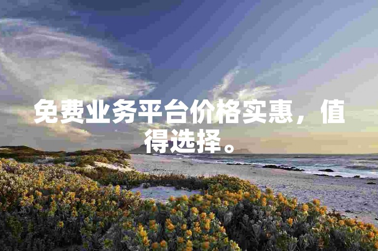 免费业务平台价格实惠，值得选择。